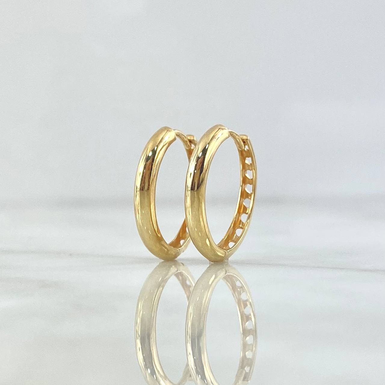 Candongas Yiss 2.55gr / 1.7cm / Corazones Oro Amarillo 18K ©