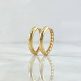 Candongas Yiss 2.55gr / 1.7cm / Corazones Oro Amarillo 18K ©