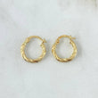 Candongas Lizy 1.6gr / 1.7cm / Punteadas Oro Amarillo 18K *