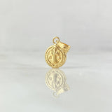 Dije San Benito 0.4gr / 2cm / Oro Amarillo 18K *