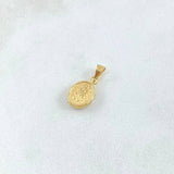 Dije Virgen Milagrosa 0.45gr / 1.5cm / Ovalo Mate Oro Amarillo 18K ©