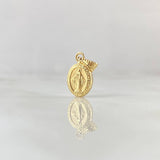 Dije Virgen Milagrosa 0.45gr / 1.5cm / 7.4mm Oro Amarillo 18K *