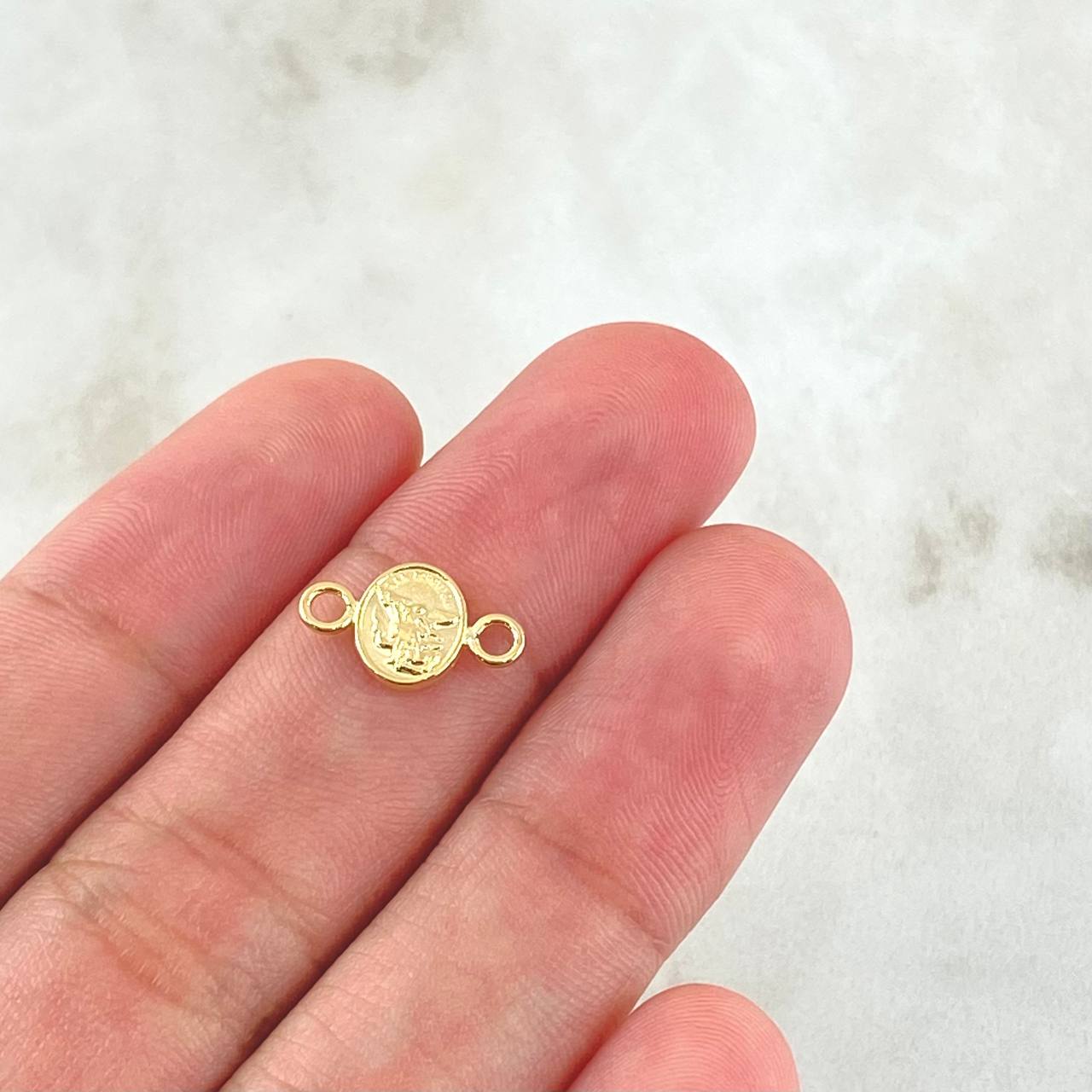 Herraje San Miguel Arcangel 0.35gr / 1.5cm / Oro Amarillo 18K ©