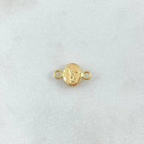 Herraje San Miguel Arcangel 0.35gr / 1.5cm / Ovalo Mate Oro Amarillo 18K ©