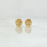 Topos Estrella 0.4gr / 4mm Diamantados Oro Amarillo 18K *