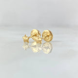Topos Estrella 0.4gr / 4mm Diamantados Oro Amarillo 18K