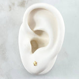 Topos Estrella 0.4gr / 4mm Diamantados Oro Amarillo 18K