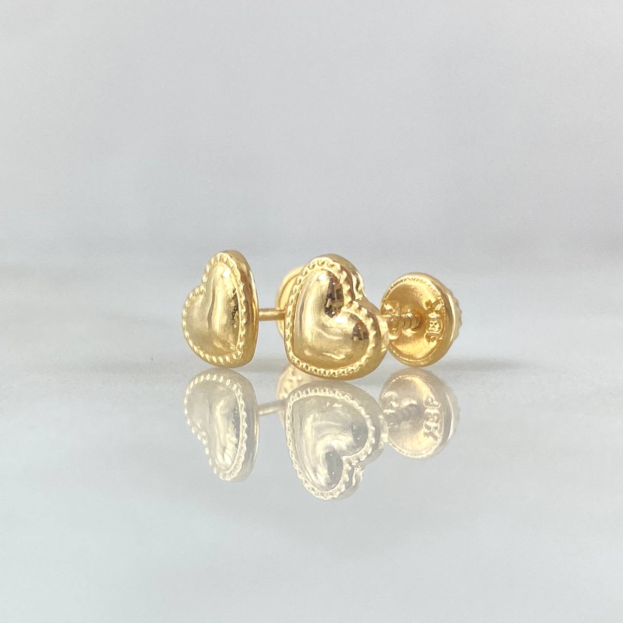 Topos Corazon Bordeado 0.7gr / Oro 18K*