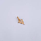Dije Letra V 0.4gr / 1.7cm / Oro Amarillo 18K &