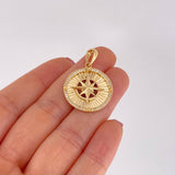Dije Medalla Estrella Cardinal 4.3g / 3.2cm Oro Amarillo 18K