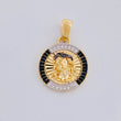 Dije Medalla Rostro Jesus 6.7g / 3.4cm Dos Oros Amarillo Blanco 18K