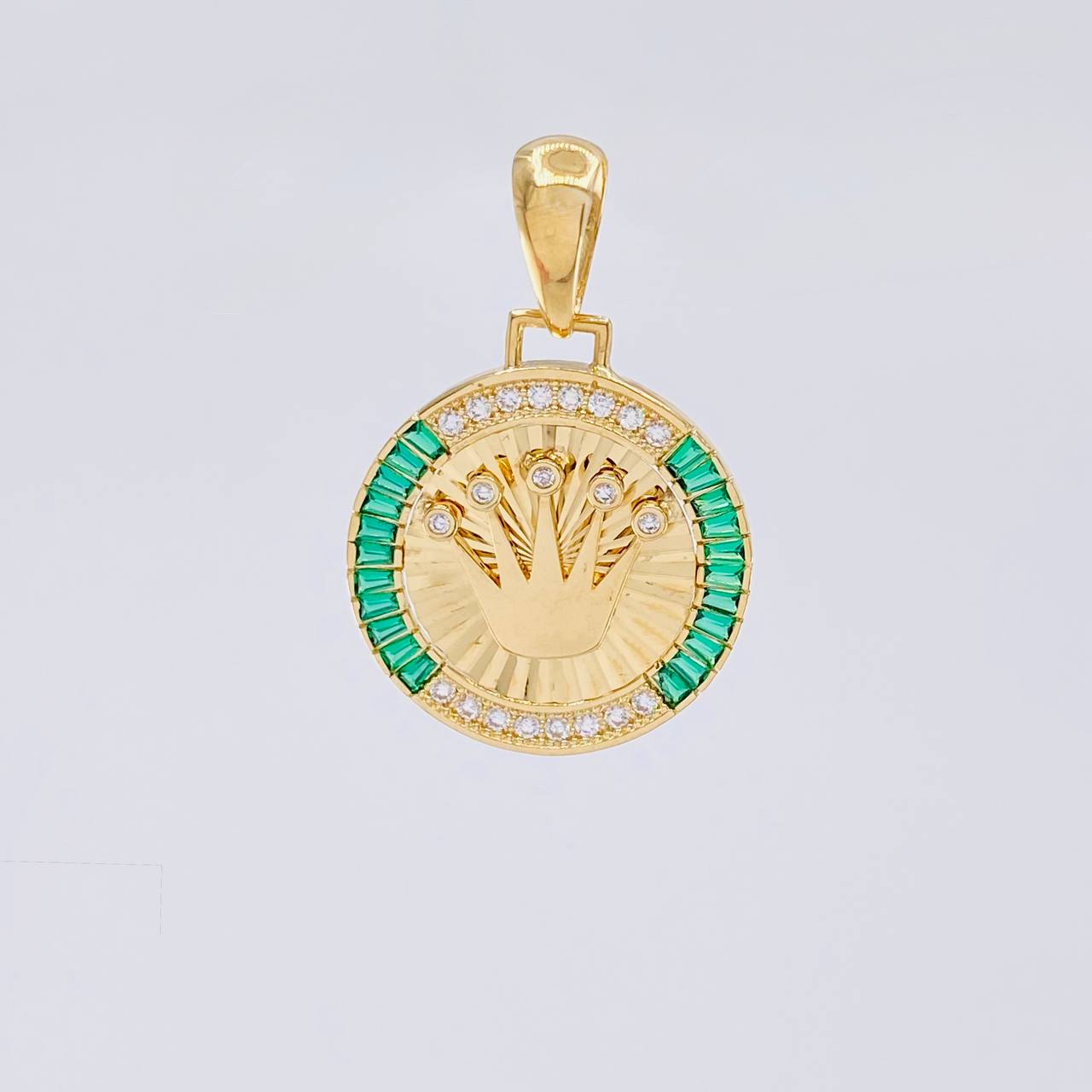 Dije Medalla Corona 5.85g / 3.5cm Oro Amarillo 18K