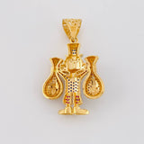 Dije Pato Bolsas Dinero 10g / 4cm Oro Amarillo 18K