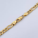Cadena Figaro 12.1gr / 60.1cm / 4.8mm Oro Amarillo +0 18K $