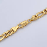 Cadena Figaro 22.9gr / 60.5cm / 6.5mm Oro Amarillo +0 18K $