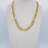 Cadena Figaro 22.9gr / 60.5cm / 6.5mm Oro Amarillo +0 18K $