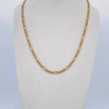 Cadena Figaro 4.7gr / 50cm / 3.3mm Oro Amarillo +0 18K $