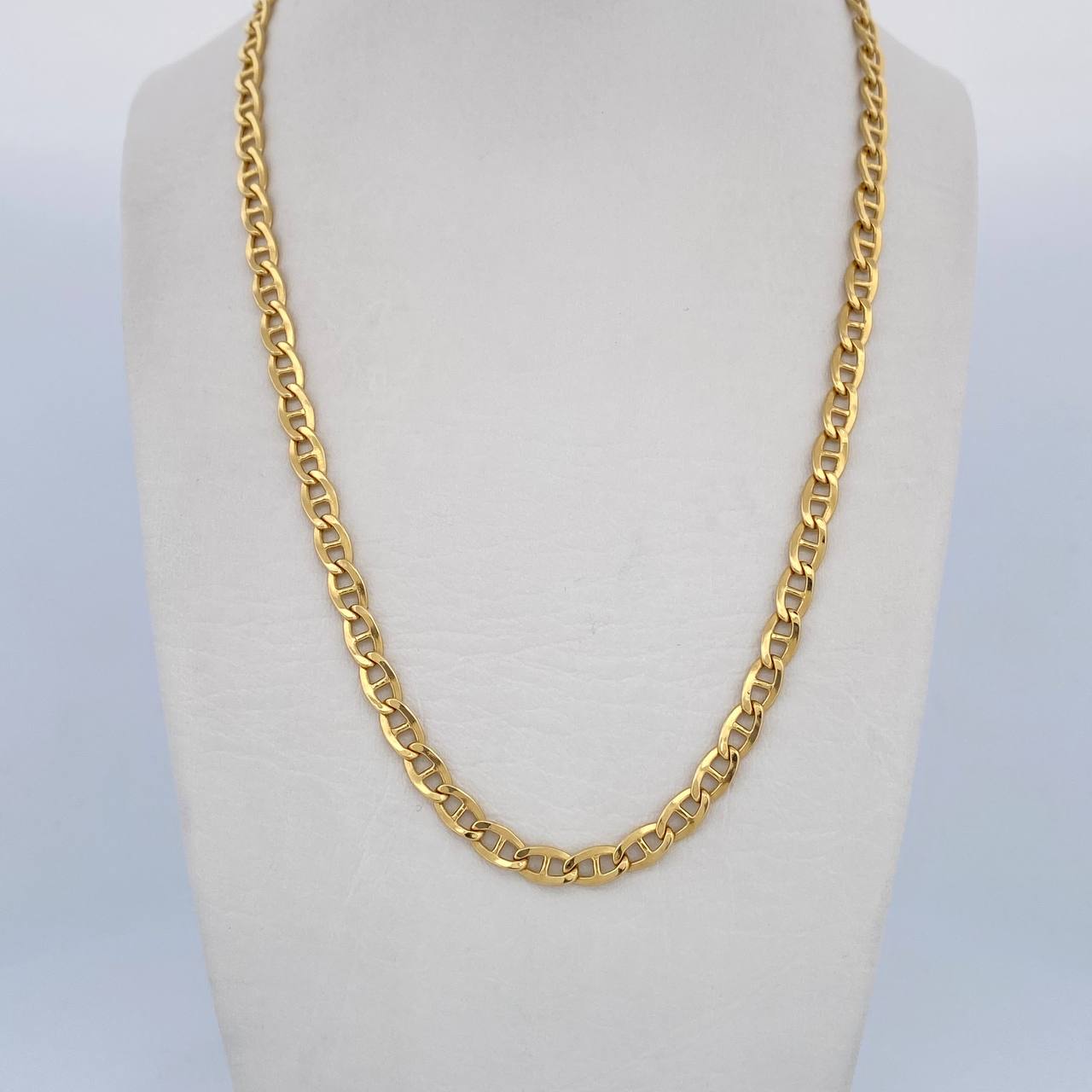 Cadena Escalera 9.65gr / 60cm / 4.3mm Oro Amarillo +3 18K $