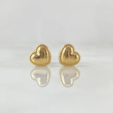 Topos Corazon Bordeado 0.7gr / Oro 18K*