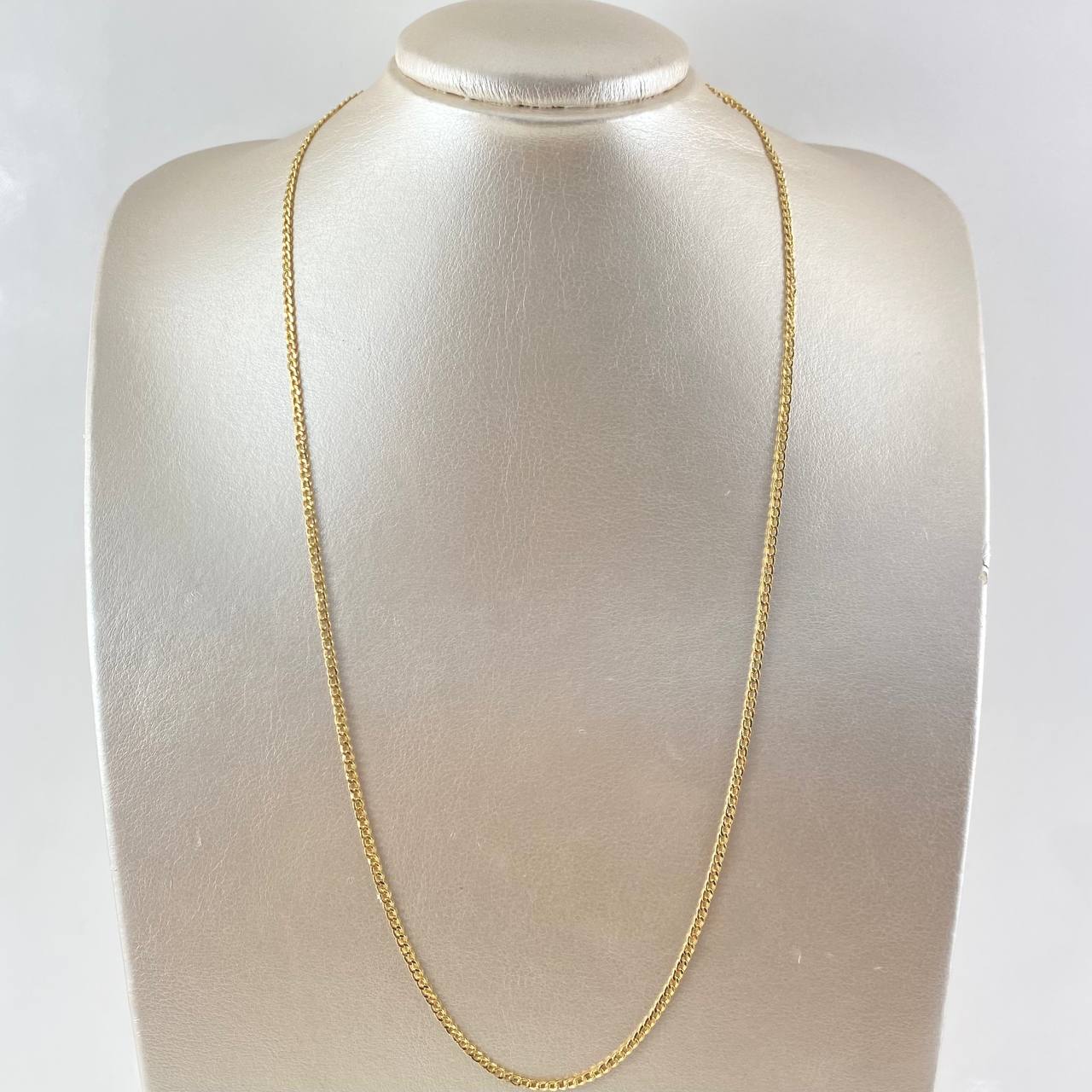 Cadena Cubana 5.7gr / 60cm / 3.1mm Oro Amarillo +1 18K ©