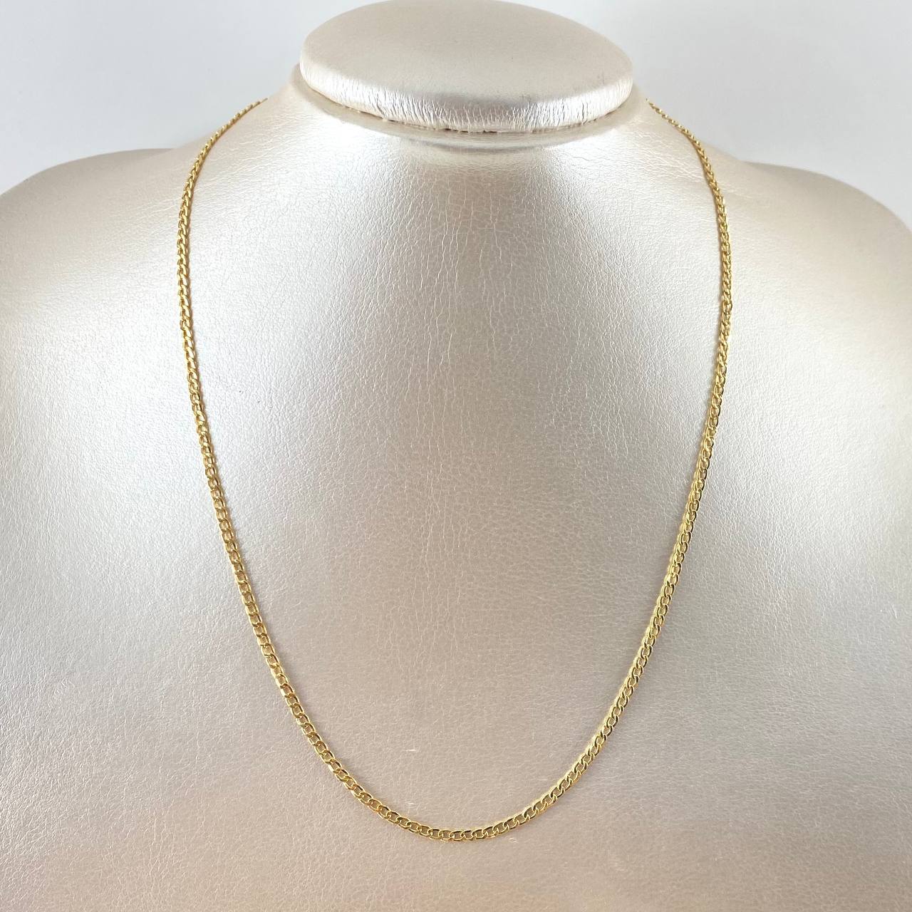 Cadena Cubana 3g / 40cm / 3.1mm Oro Amarillo 18K