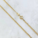 Cadena Cubana 2.55gr / 50cm / Oro Amarillo +1 18K
