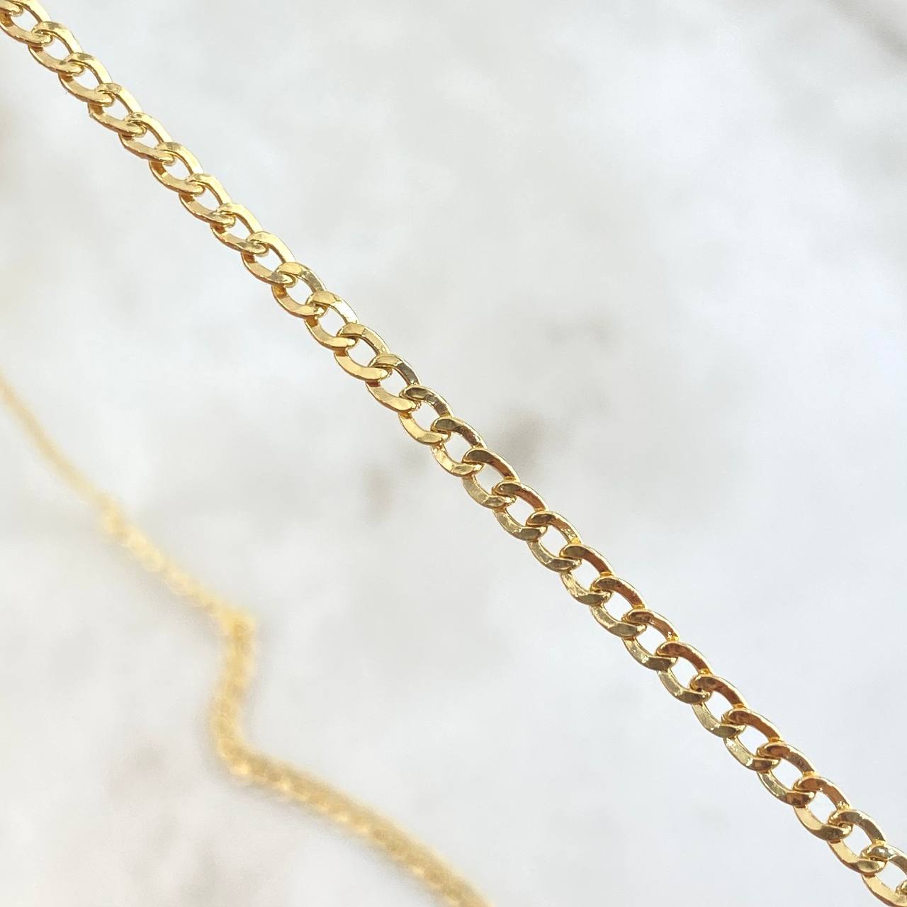 Cadena Cubana 5.3gr / 60cm / 2.6mm Oro Amarillo +1 18K