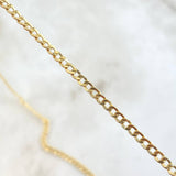 Cadena Cubana 2.8gr / 60cm / Oro Amarillo +1 18K ©