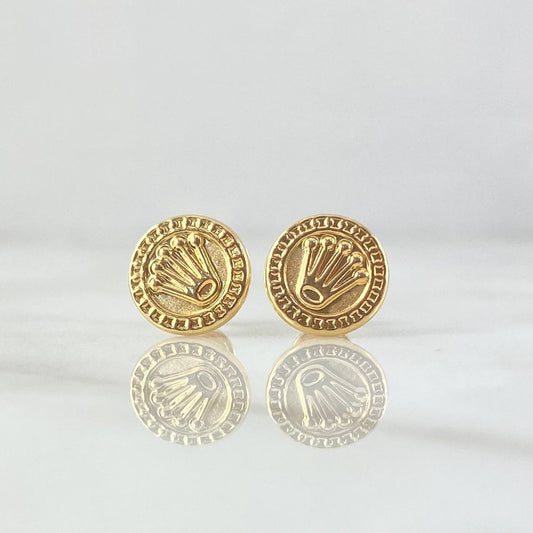 Topos Sello Corona 0.95gr / 10mm Oro Amarillo 18K ©
