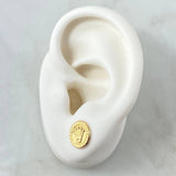 Topos Sello Corona RX 1gr / 10mm Bordeado Oro Amarillo 18K