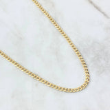 Cadena Cubana 13.9gr / 70cm / 4mm Oro Amarillo +0 18K *
