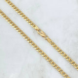 Cadena Cubana 13.9gr / 70cm / 4mm Oro Amarillo +0 18K *