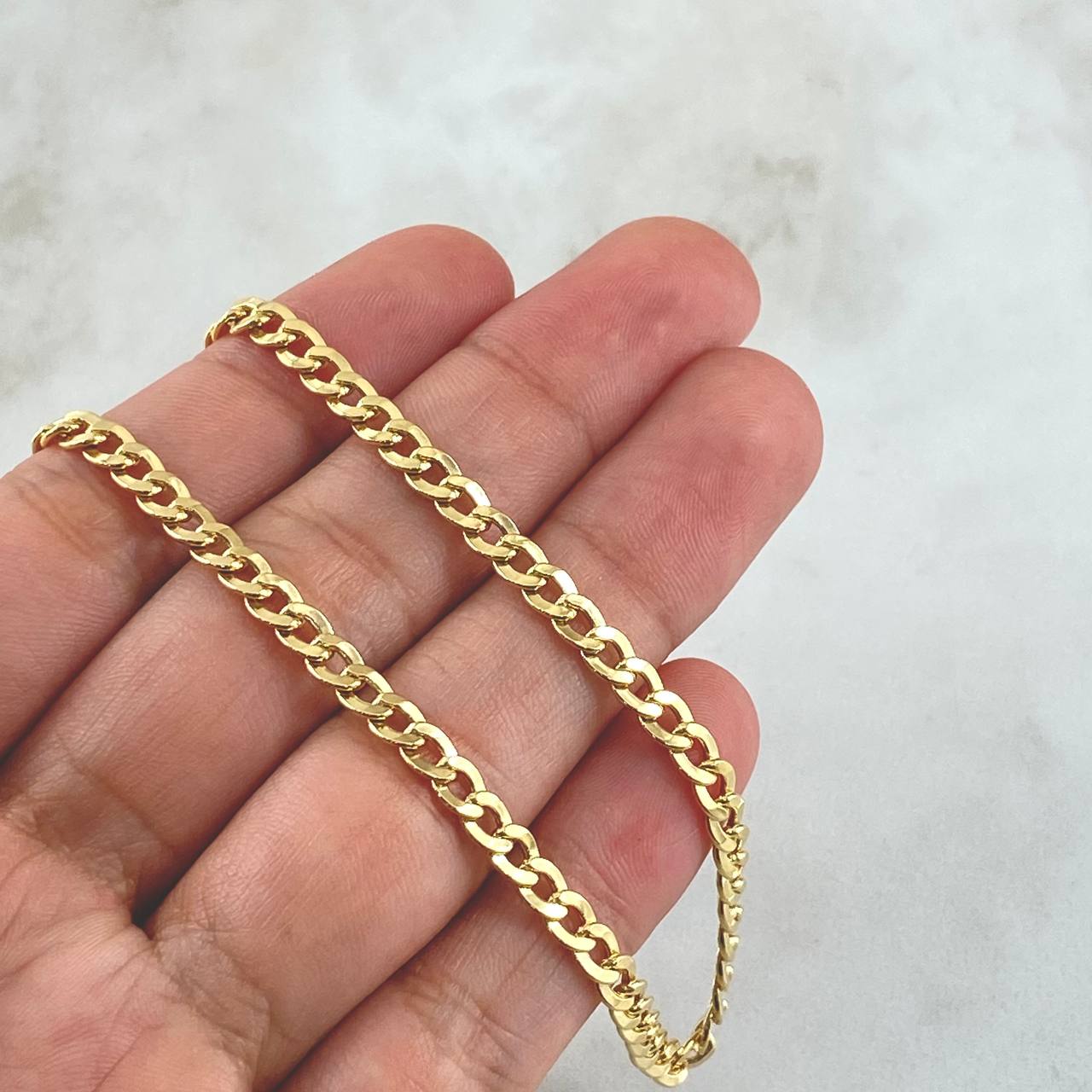 Cadena Cubana 13.9gr / 70cm / 4mm Oro Amarillo +0 18K *