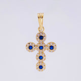 Dije Cruz Tupida 1.55g / 2.5cm Oro Amarillo 18K
