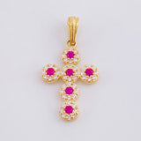Dije Cruz Tupida 1.5g / 2.5cm Oro Amarillo 18K