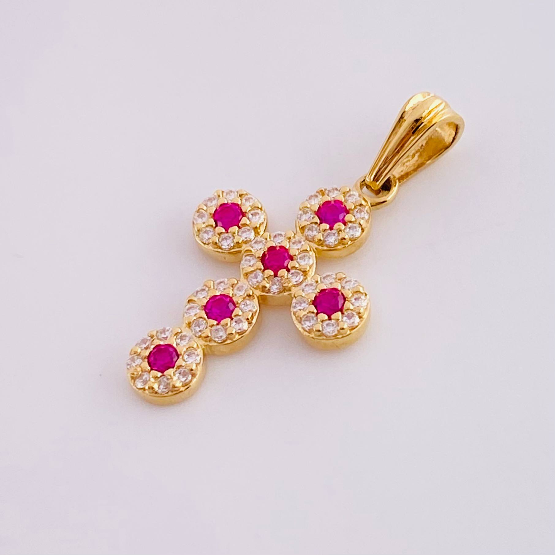 Dije Cruz Tupida 1.5g / 2.5cm Oro Amarillo 18K