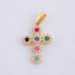 Dije Cruz Tupida 1.45g / 2.5cm Oro Amarillo 18K