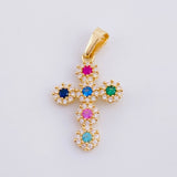 Dije Cruz Tupida 1.45g / 2.5cm Oro Amarillo 18K