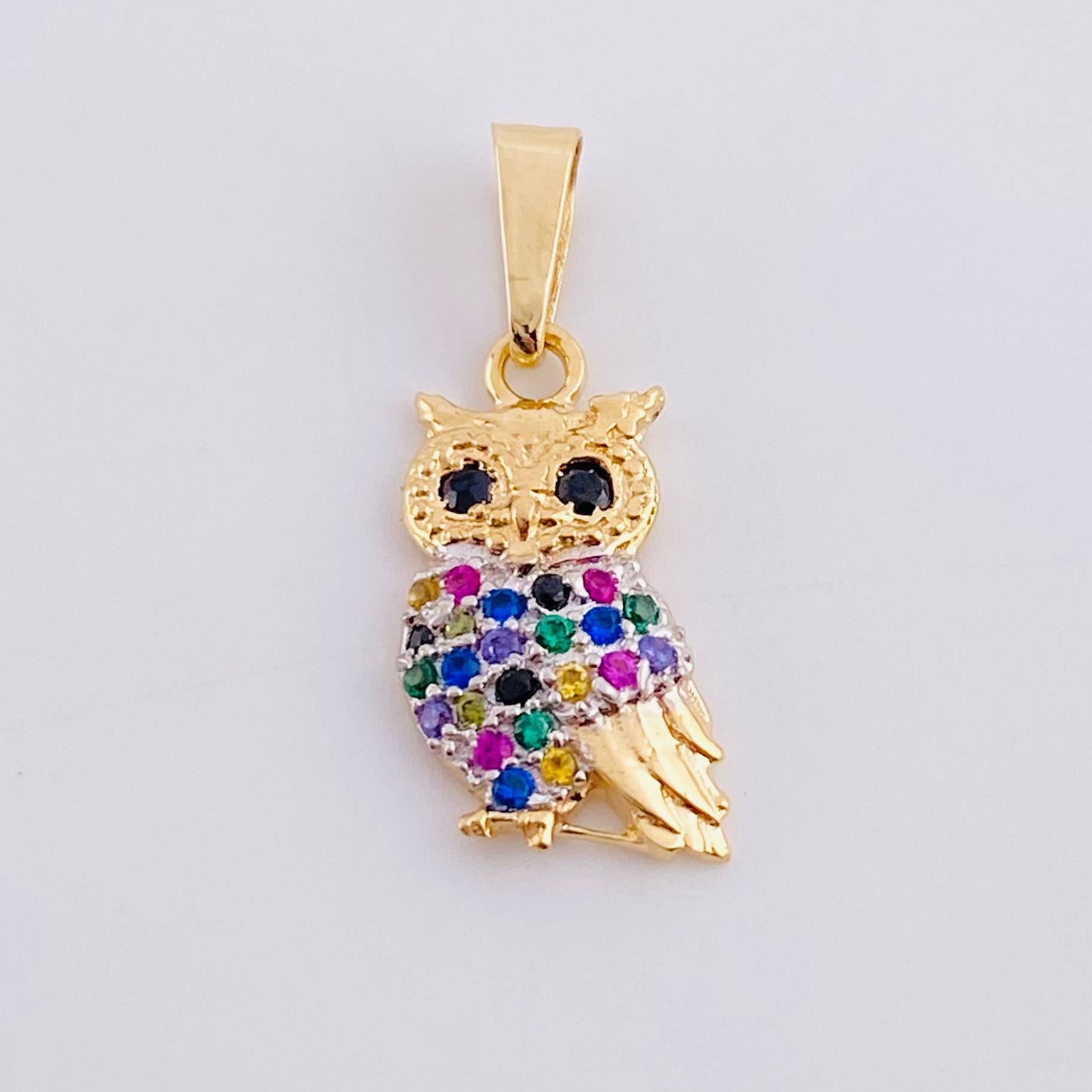 Dije Buho 1.25g / 2.2cm Oro Amarillo 18K