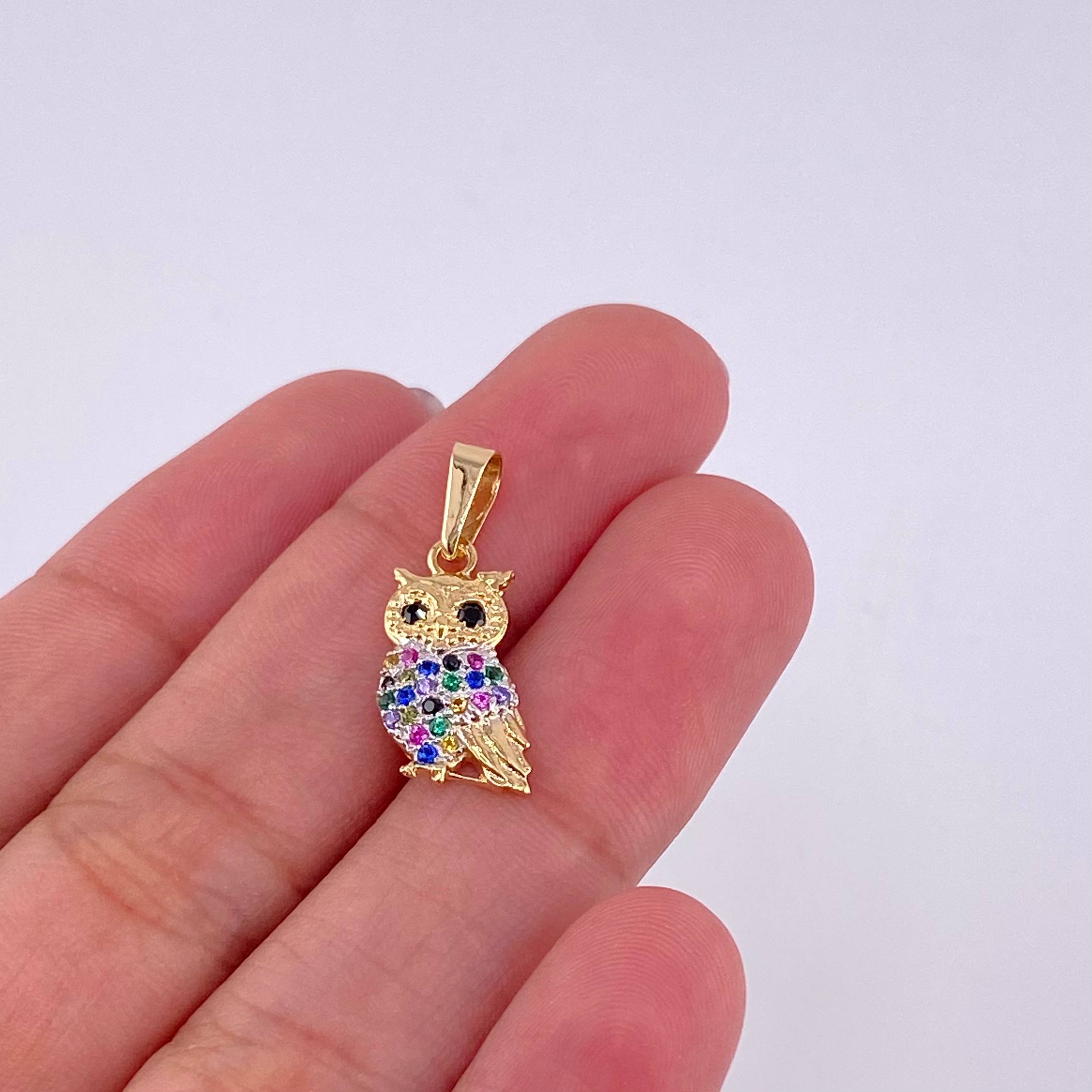 Dije Buho 1.25g / 2.2cm Oro Amarillo 18K