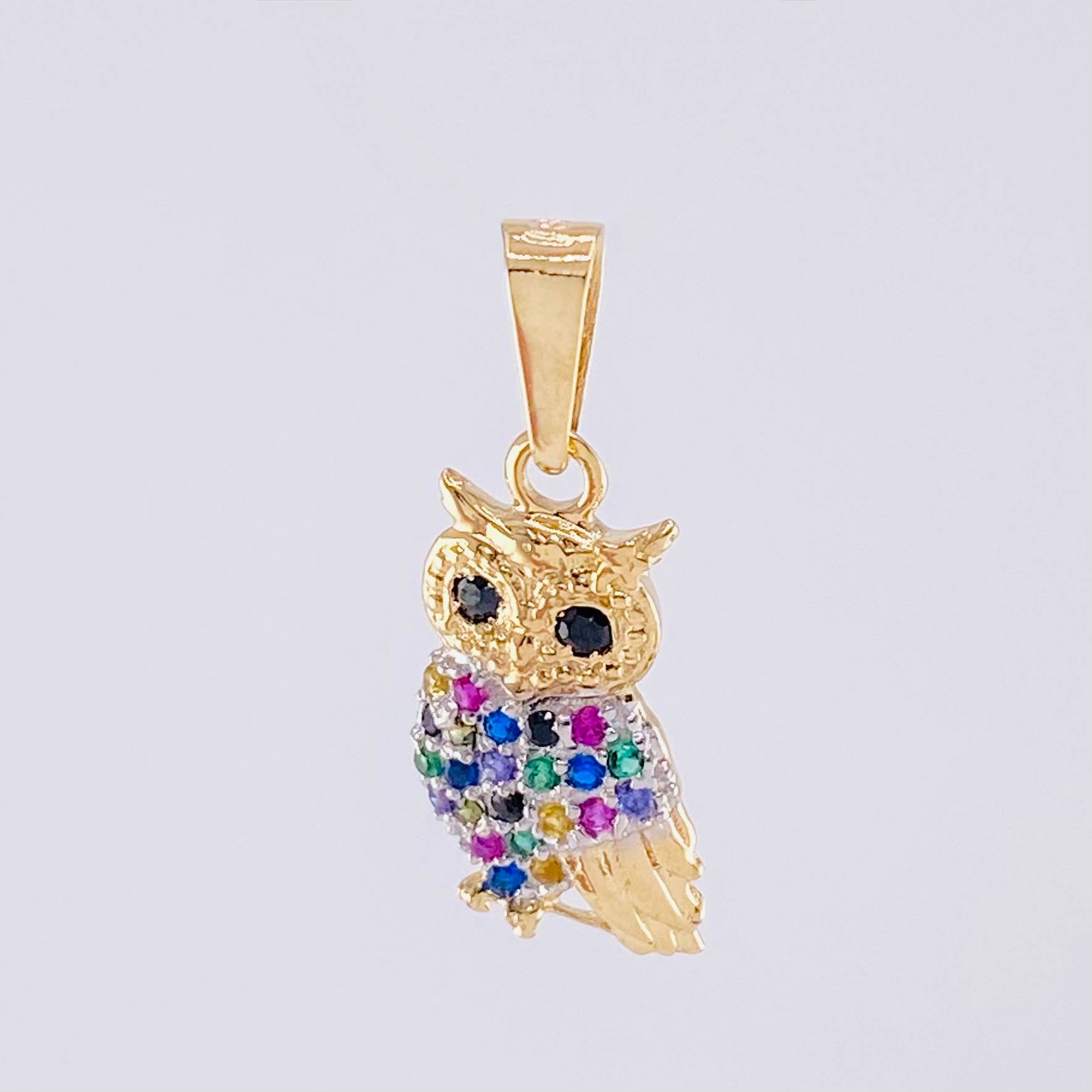 Dije Buho 1.25g / 2.2cm Oro Amarillo 18K