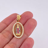 Dije Canasta Virgen Guadalupe 3.4g / 3cm Oro Amarillo 18K
