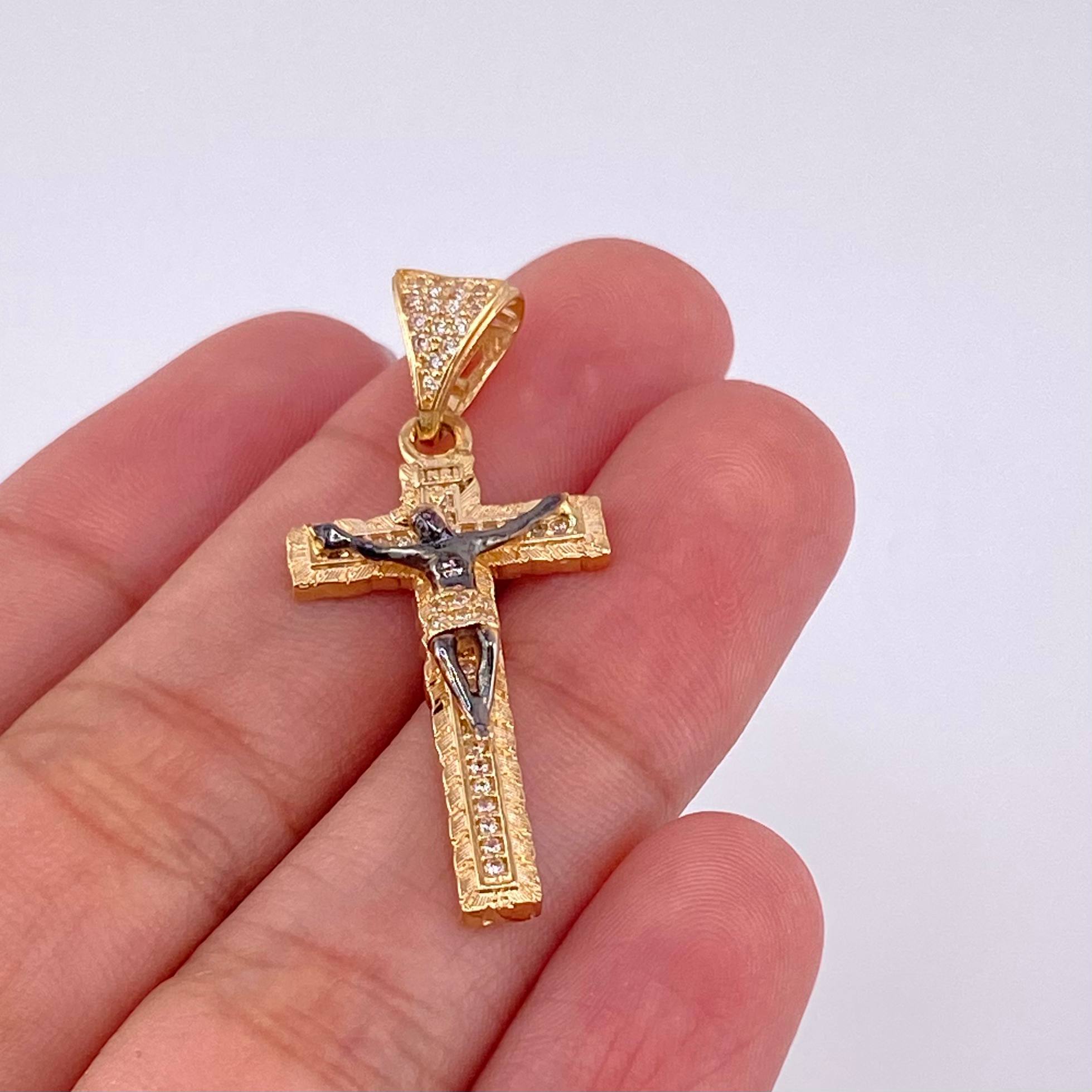 Dije Cruz Cristo 3.8g / 3.6cm Oro Amarillo 18K