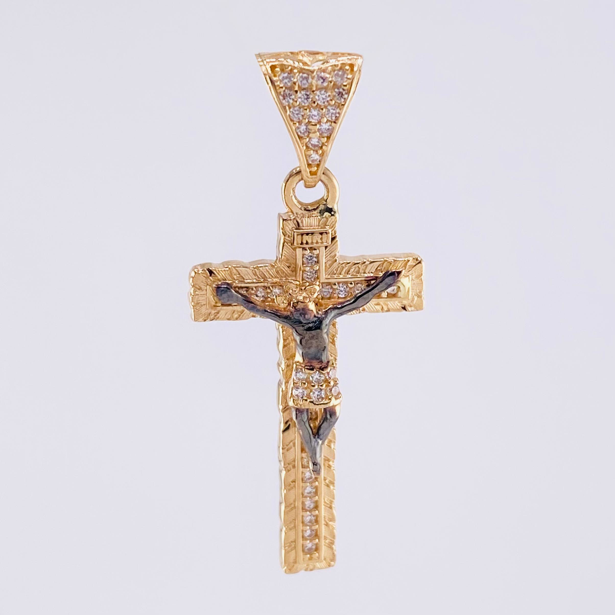 Dije Cruz Cristo 3.8g / 3.6cm Oro Amarillo 18K