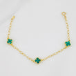 Pulso Rolo Trebol 2.7g / 17cm / 1.3mm Oro Amarillo 18K