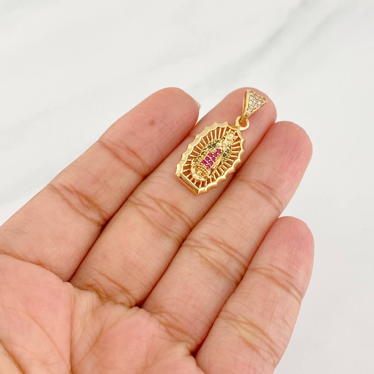 Dije Virgen de Guadalupe 3.05g / 3cm Oro Amarillo 18K