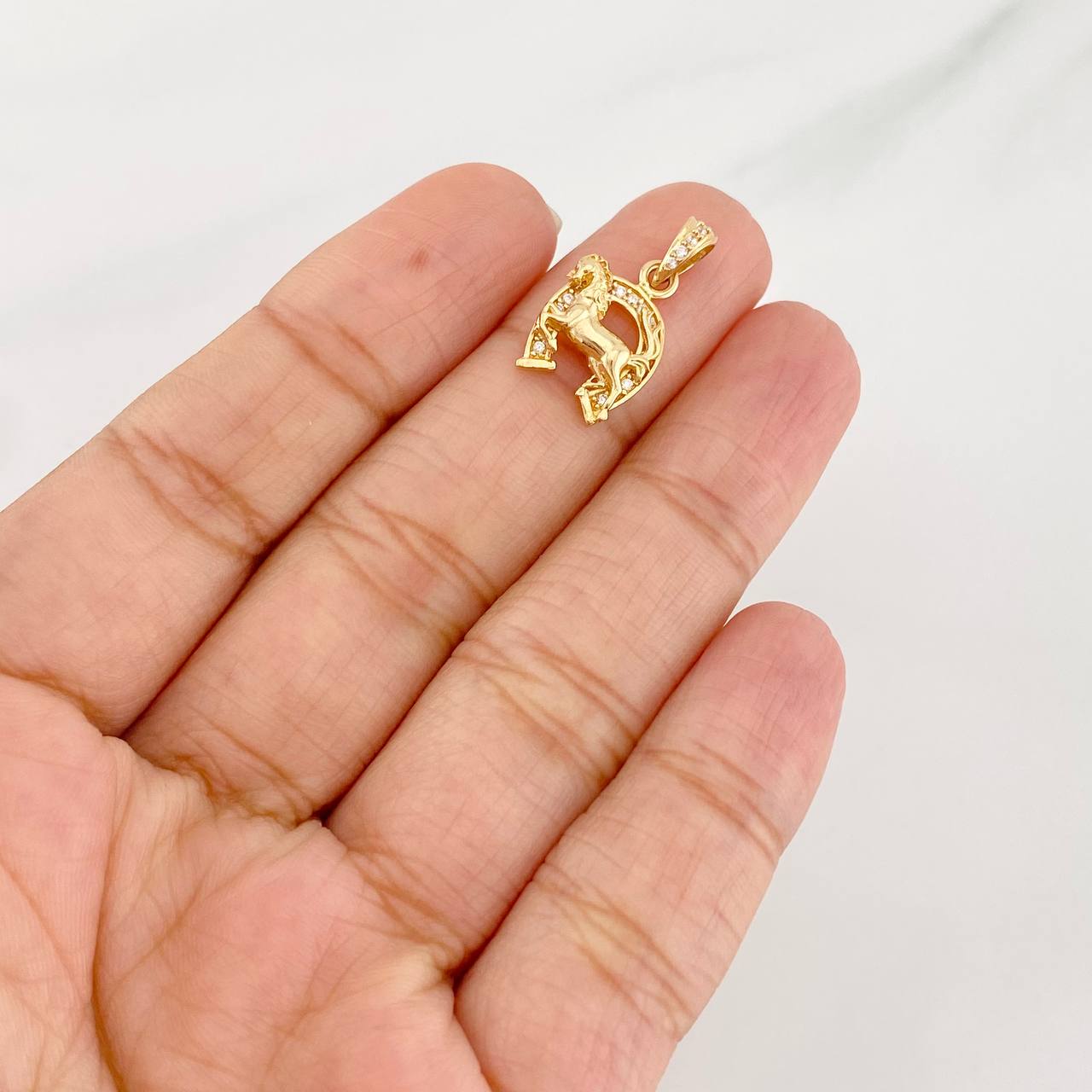Dije Herradura Caballo 1.75g / 2cm Oro Amarillo 18K