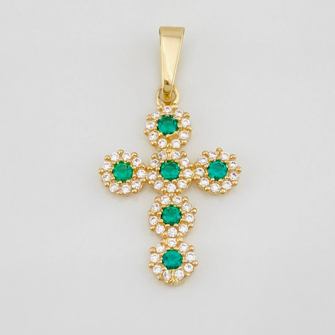 Dije Cruz Tupida 1.35g / 2.5cm Oro Amarillo 18K