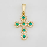 Dije Cruz Tupida 1.35g / 2.5cm Oro Amarillo 18K