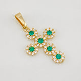 Dije Cruz Tupida 1.35g / 2.5cm Oro Amarillo 18K